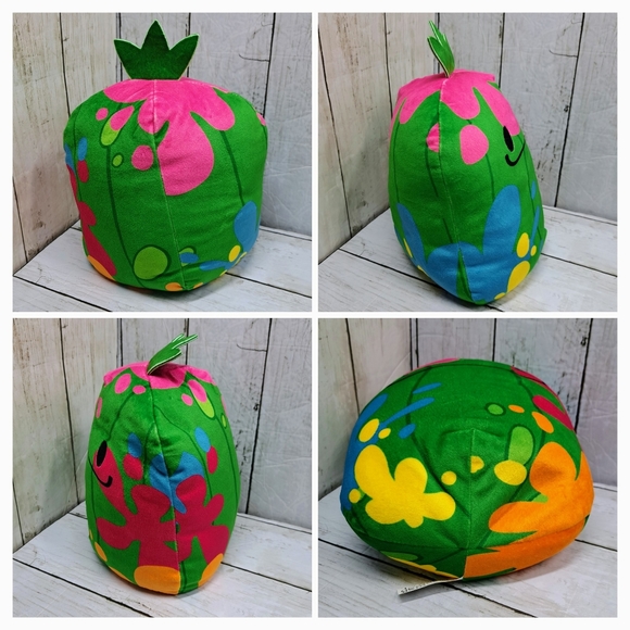 Cats&Pickles Vtg 2000 SPLAT 10"t Multi-Color Melon Bean Bag Plush - Picture 2 of 5